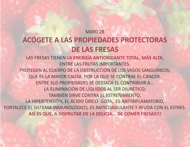 Acógete a las propiedades protectoras de las fresas